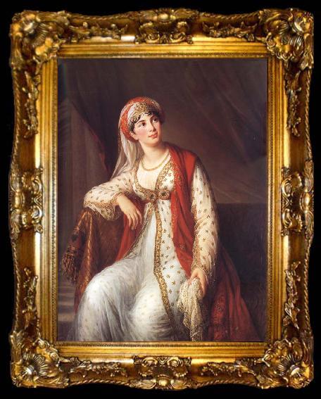 framed  VIGEE-LEBRUN, Elisabeth Madame Grassini in the Role of Zaire, ta009-2
